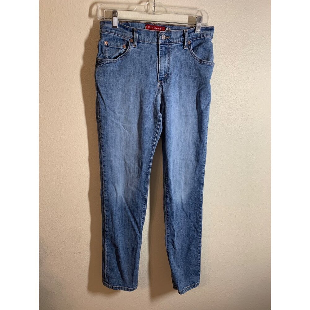 Levi's 510 Classic Slim Stretch Denim Blue Jeans Womens Size 8 Low Rise AC10